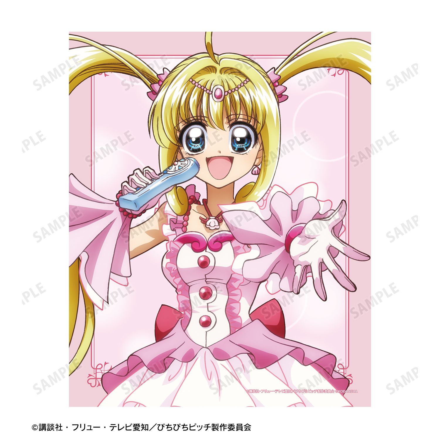 アニメ「ぴちぴちピッチ」 描き下ろしイラスト 七海 るちあ 20th Anniversary ver. キャンバスボード 画像 6 | AniSmile
