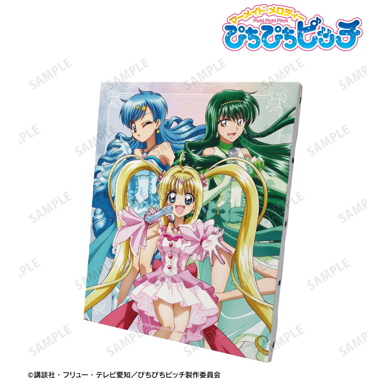 アニメ「ぴちぴちピッチ」 描き下ろしイラスト 集合 20th Anniversary ver. キャンバスボード 画像 5 | AniSmile