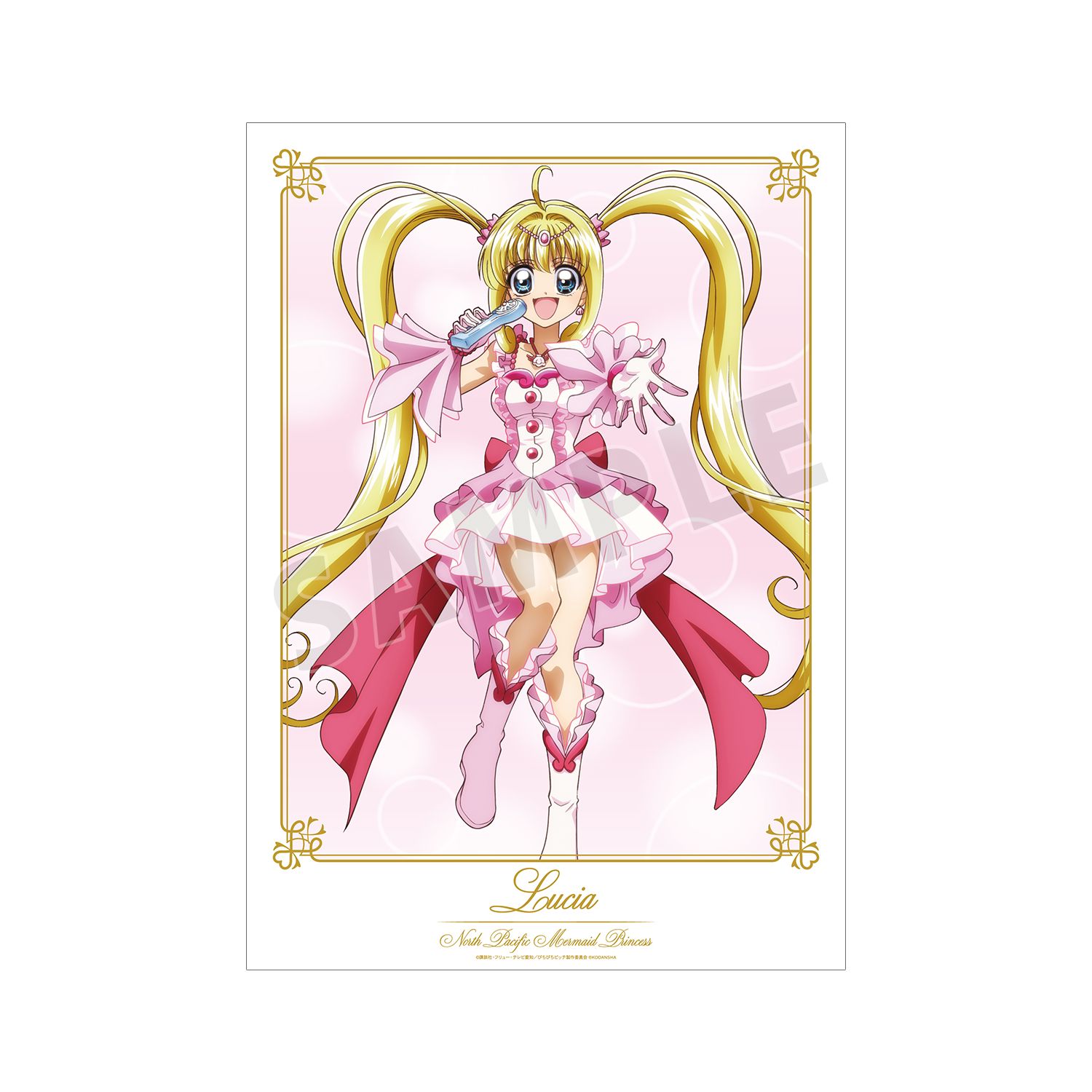 アニメ「ぴちぴちピッチ」 描き下ろしイラスト 七海 るちあ 20th Anniversary ver. A3マット加工ポスター 画像 3 | AniSmile