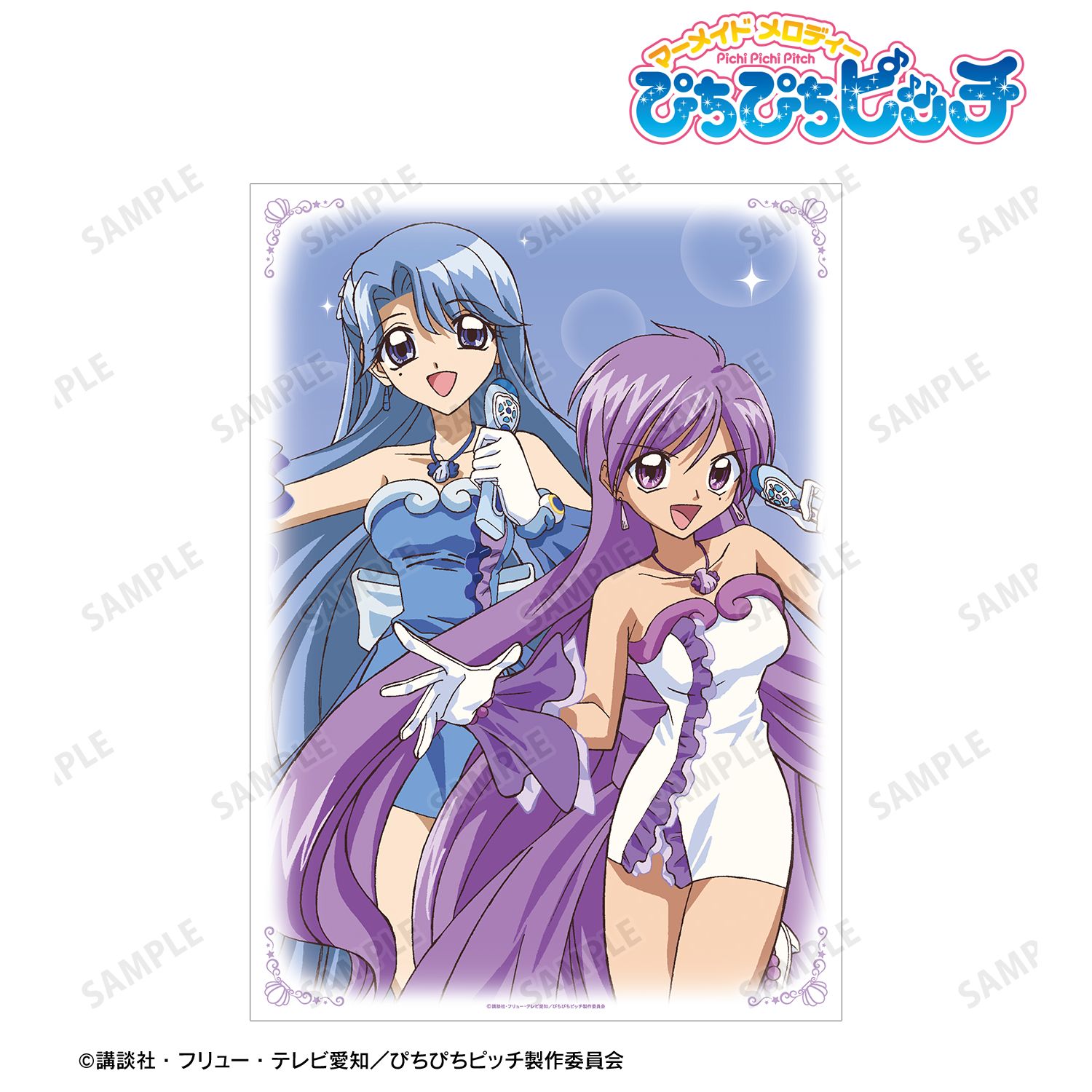 アニメ「ぴちぴちピッチ」 かれん&ノエル A3マット加工ポスター 画像 6 | AniSmile
