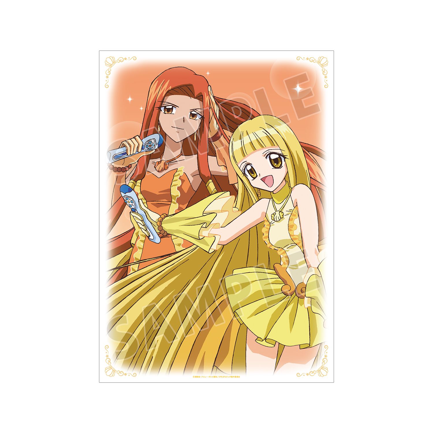 アニメ「ぴちぴちピッチ」 ココ&沙羅 A3マット加工ポスター 画像 5 | AniSmile