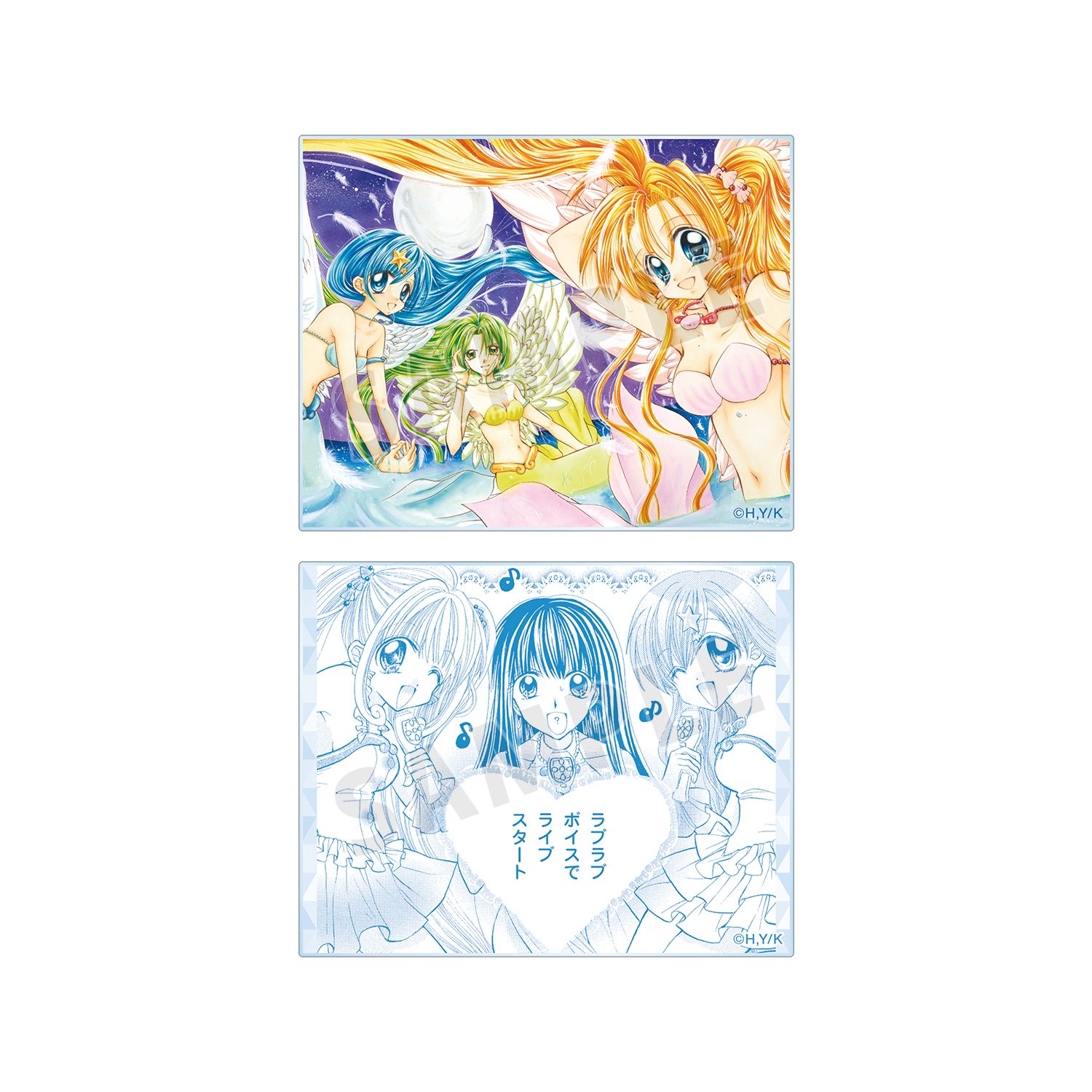 ぴちぴちピッチ 七海 るちあ&宝生 波音&洞院 リナ アクリルカード2枚セット 画像 5 | AniSmile
