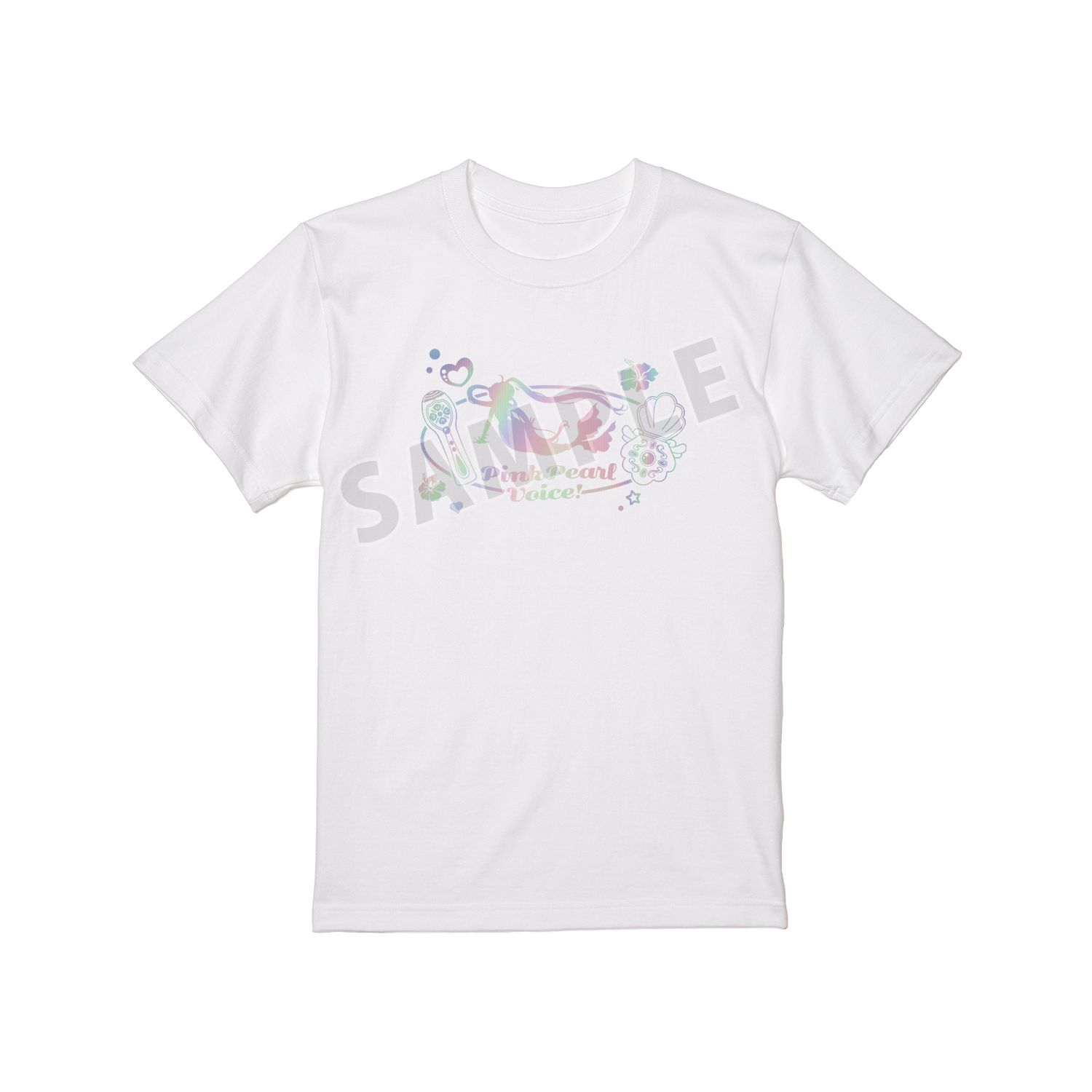 アニメ「ぴちぴちピッチ」 モチーフ柄 ホログラムTシャツレディース(サイズ/L) Image 3 | AniSmile