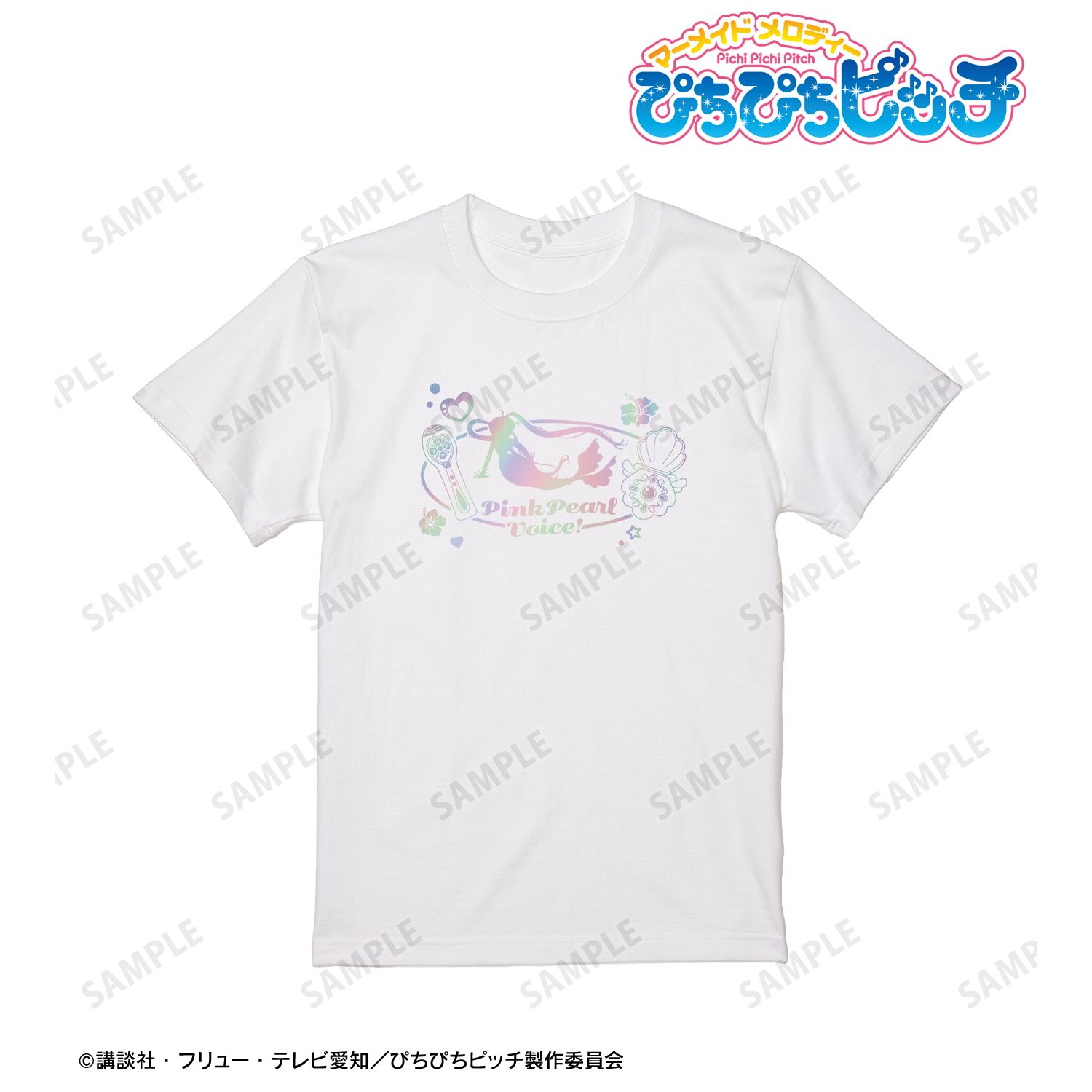 アニメ「ぴちぴちピッチ」 モチーフ柄 ホログラムTシャツレディース(サイズ/L) Image 6 | AniSmile