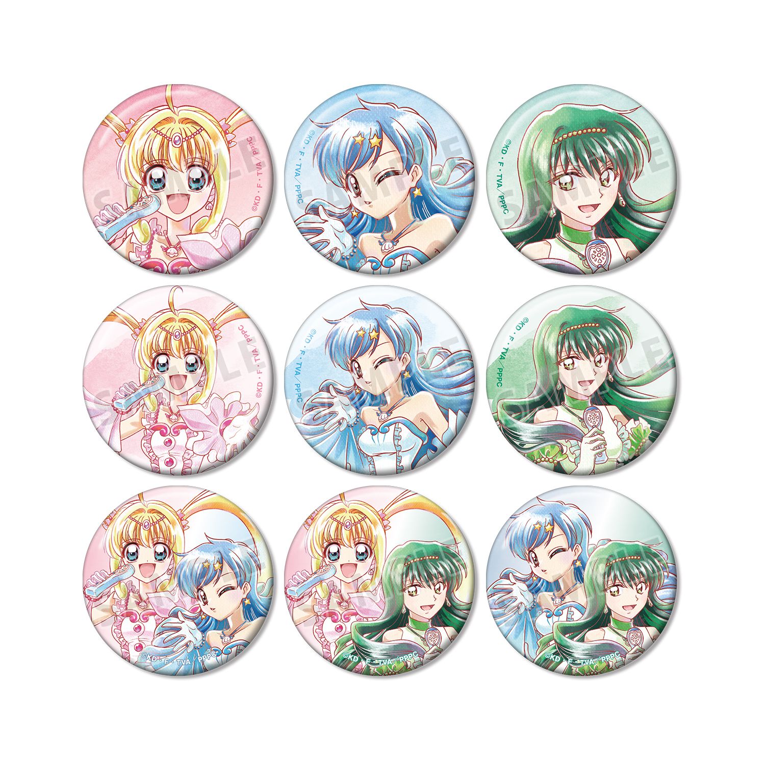 アニメ「ぴちぴちピッチ」 描き下ろし 20th Anniversary ver. トレーディング Ani-Art aqua label 缶バッジ(単位/単品) 画像 4 | AniSmile