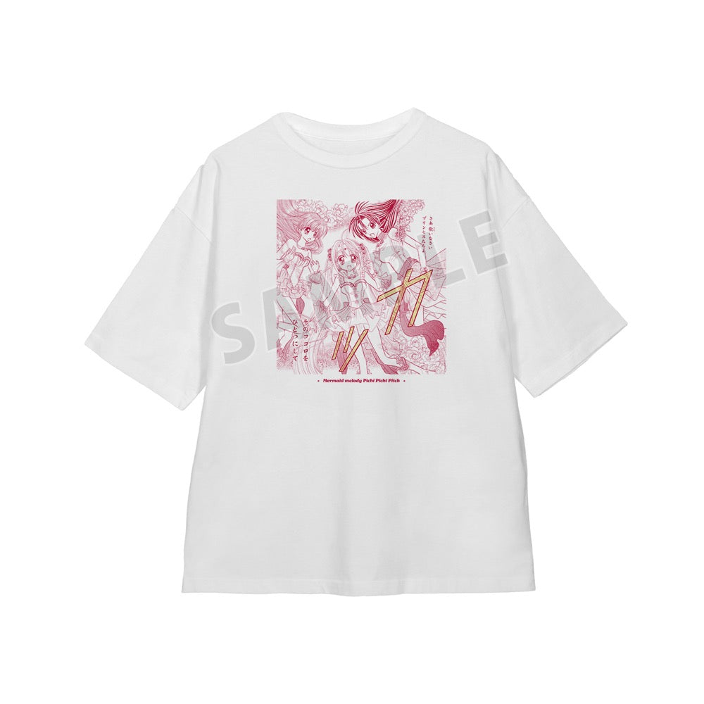 ぴちぴちピッチ 七海 るちあ&宝生 波音&洞院 リナ 原作コマ BIGシルエットTシャツユニセックス(サイズ/S) - 公式商品画像 | AniSmile
