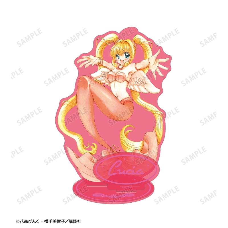 ぴちぴちピッチ 花森ぴんく先生 描き下ろし るちあ 羽を纏ったマーメイドver. パーツ付きカラーBIGアクリルスタンド 画像 3 | AniSmile
