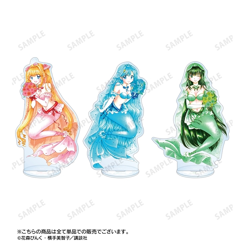 ぴちぴちピッチ 花森ぴんく先生 描き下ろし リナ ウェディングマーメイドver. BIGアクリルスタンド 画像 4 | AniSmile