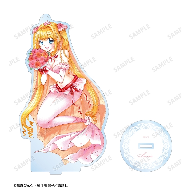 ぴちぴちピッチ 花森ぴんく先生 描き下ろし るちあ ウェディングマーメイドver. BIGアクリルスタンド 画像 3 | AniSmile