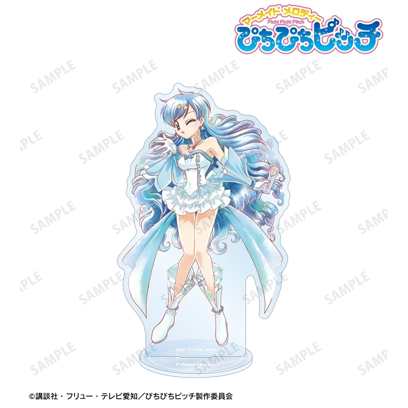 アニメ「ぴちぴちピッチ」 描き下ろし 波音 20th Anniversary ver. Ani-Art aqua label BIGアクリルスタンド 画像 2 | AniSmile