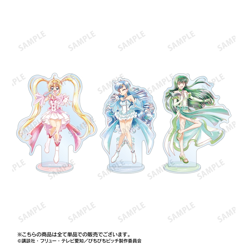 アニメ「ぴちぴちピッチ」 描き下ろし 波音 20th Anniversary ver. Ani-Art aqua label BIGアクリルスタンド 画像 4 | AniSmile