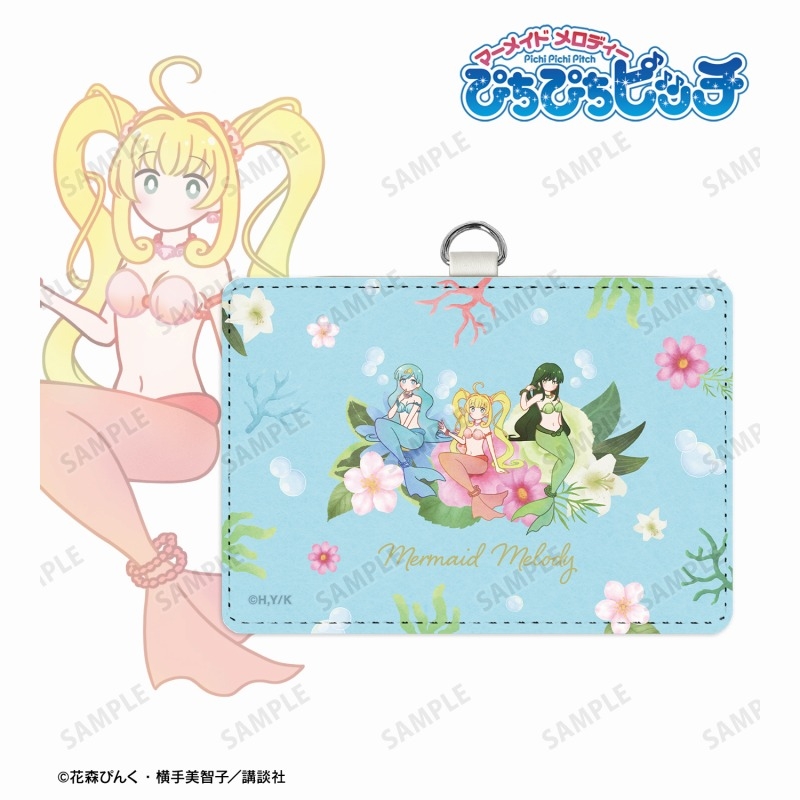 ぴちぴちピッチ るちあ&波音&リナ Botania ネックストラップ付き2ポケットパスケース 画像 2 | AniSmile