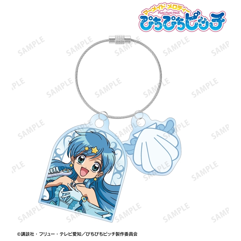 アニメ「ぴちぴちピッチ」 波音 2連ワイヤーアクリルキーホルダー 画像 2 | AniSmile