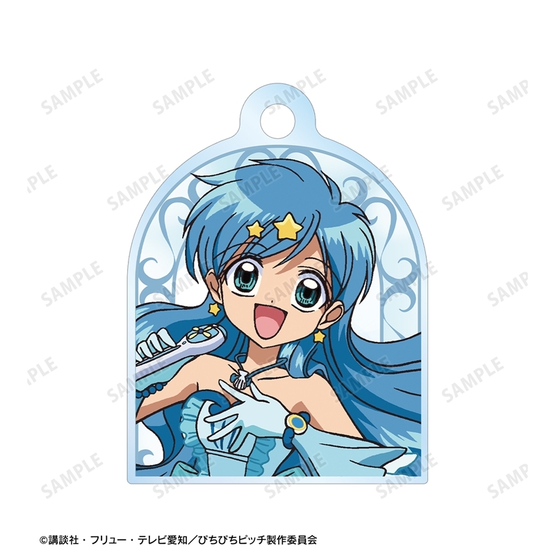 アニメ「ぴちぴちピッチ」 波音 2連ワイヤーアクリルキーホルダー 画像 3 | AniSmile