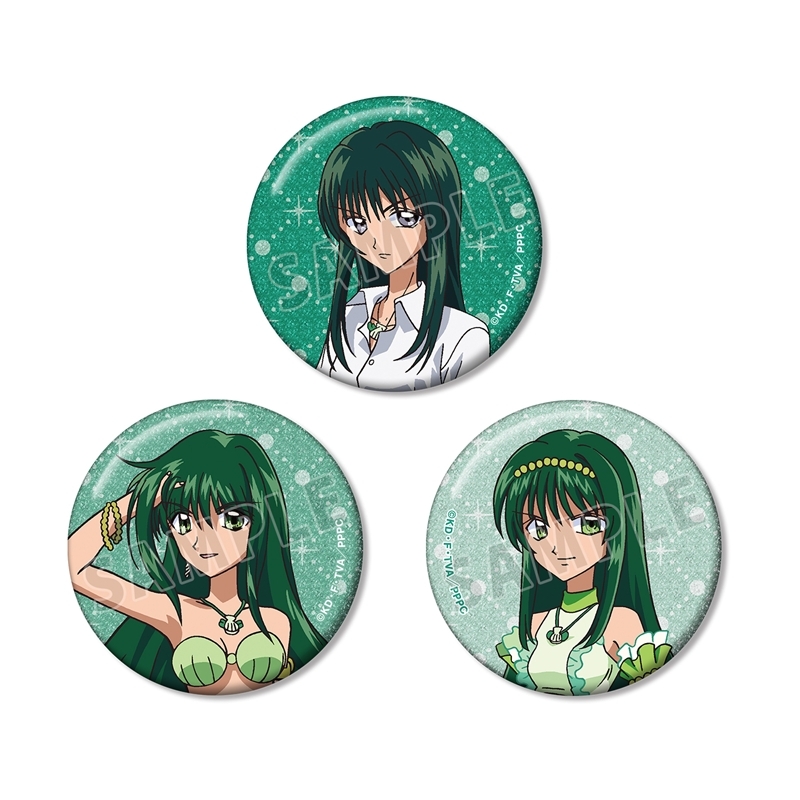 アニメ「ぴちぴちピッチ」 リナ グリッター缶バッジ 3個セット - 公式商品画像 | AniSmile