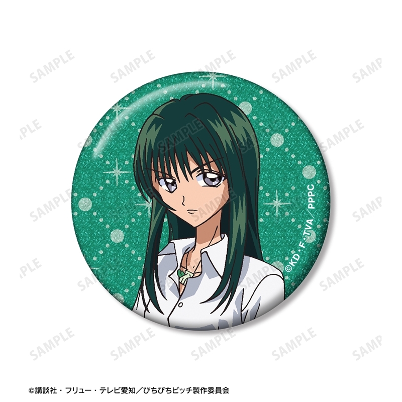 アニメ「ぴちぴちピッチ」 リナ グリッター缶バッジ 3個セット 画像 3 | AniSmile