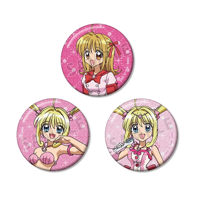 アニメ「ぴちぴちピッチ」 るちあ グリッター缶バッジ 3個セット - 公式商品画像 | AniSmile