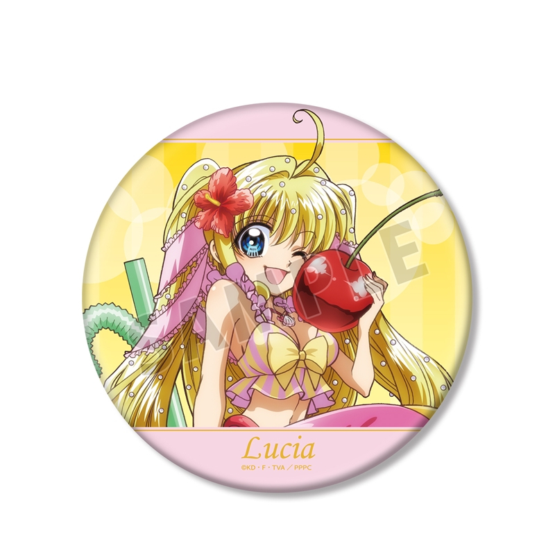 アニメ「ぴちぴちピッチ」 描き下ろし るちあ カクテルグラスver. BIG缶バッジ - 公式商品画像 | AniSmile