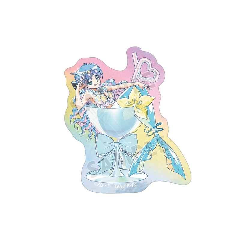 アニメ「ぴちぴちピッチ」 描き下ろし 波音 カクテルグラスver. Ani-Art clear label オーロラダイカットステッカー - 公式商品画像 | AniSmile