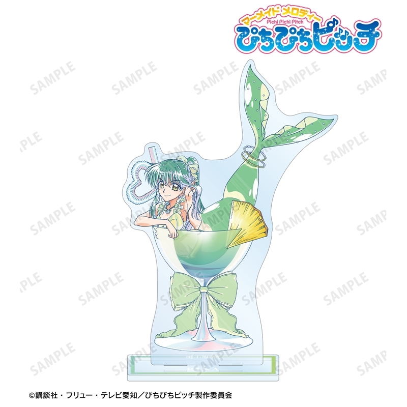 アニメ「ぴちぴちピッチ」 描き下ろし リナ カクテルグラスver. Ani-Art clear label BIGアクリルスタンド 画像 2 | AniSmile