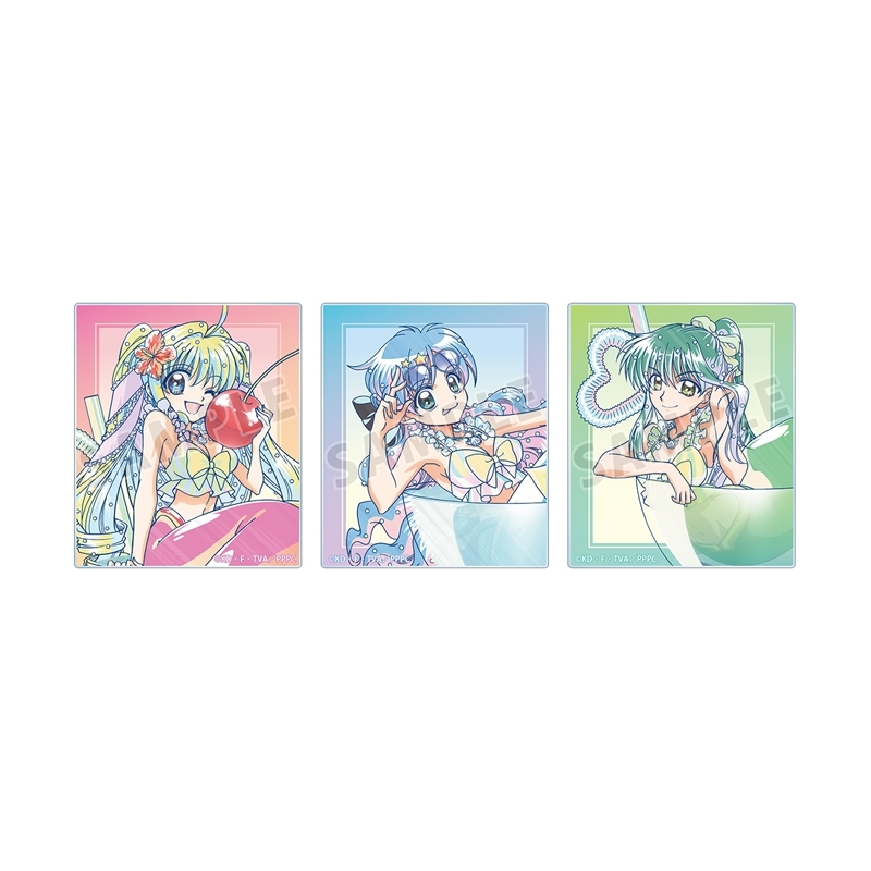 アニメ「ぴちぴちピッチ」 描き下ろし カクテルグラスver. Ani-Art clear label アクリルカード3種セット ver.A - 公式商品画像 | AniSmile
