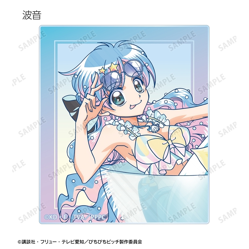 アニメ「ぴちぴちピッチ」 描き下ろし カクテルグラスver. Ani-Art clear label アクリルカード3種セット ver.A 画像 4 | AniSmile