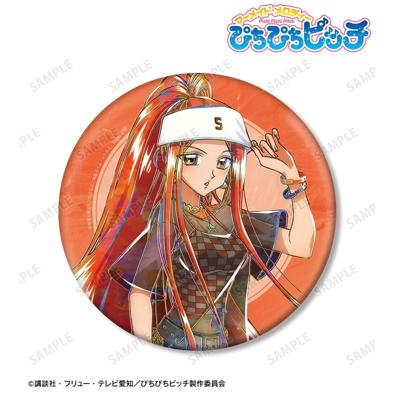 アニメ「ぴちぴちピッチ」 描き下ろし 沙羅 Y2Kファッションver. Ani-Art BIG缶バッジ 画像 2 | AniSmile