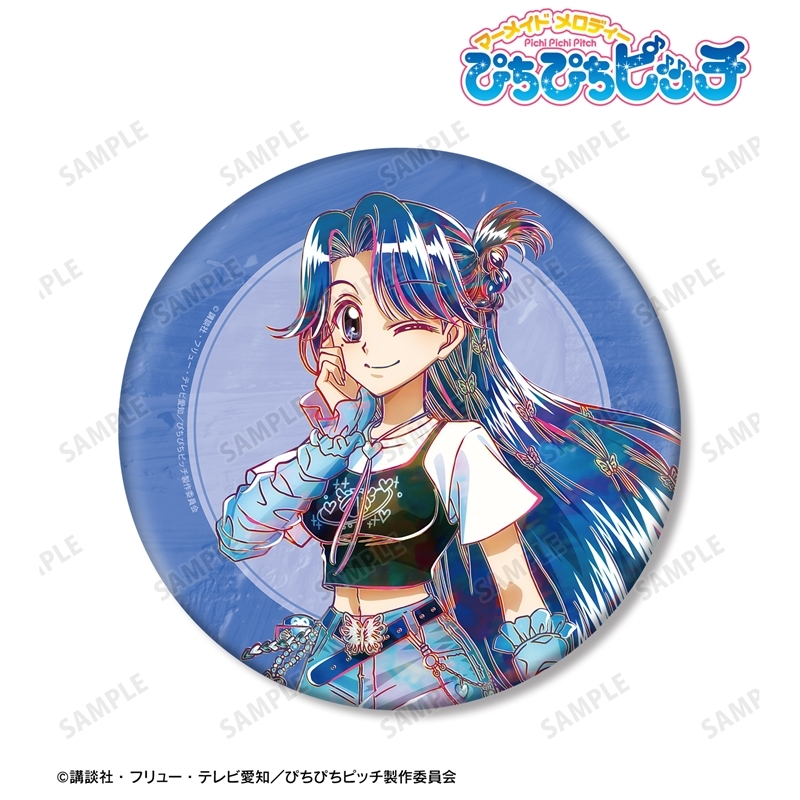 アニメ「ぴちぴちピッチ」 描き下ろし ノエル Y2Kファッションver. Ani-Art BIG缶バッジ 画像 2 | AniSmile