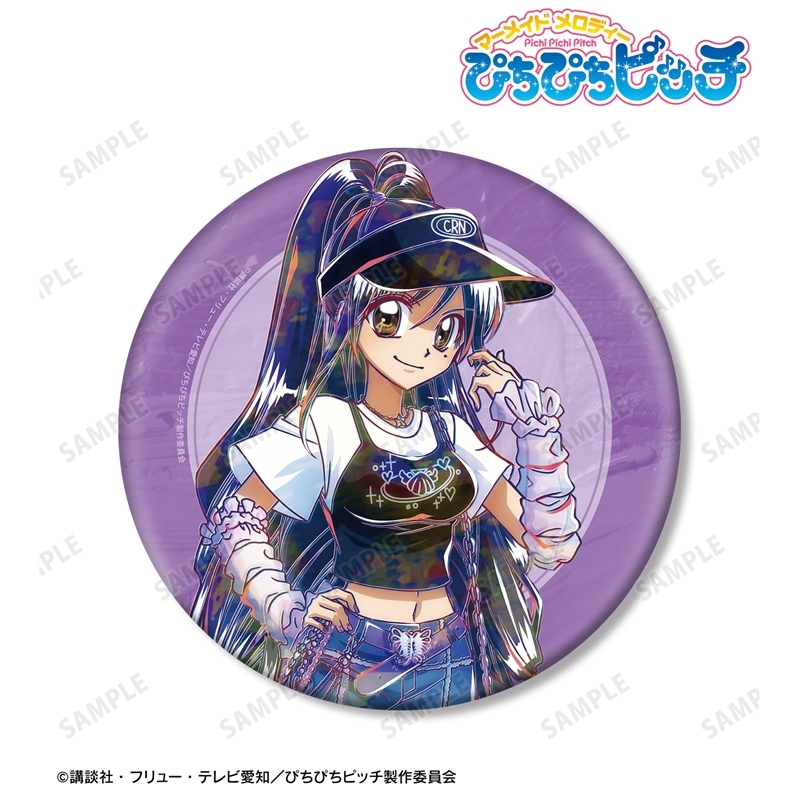 アニメ「ぴちぴちピッチ」 描き下ろし かれん Y2Kファッションver. Ani-Art BIG缶バッジ 画像 2 | AniSmile