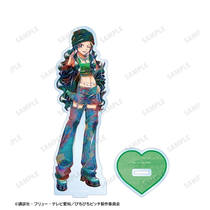 アニメ「ぴちぴちピッチ」 描き下ろし 洞院 リナ Y2Kファッションver. Ani-Art BIGアクリルスタンド 画像 3 | AniSmile