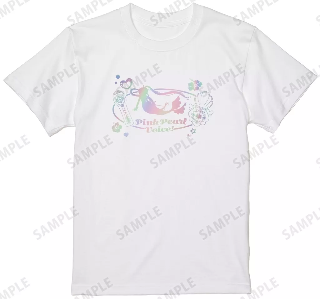 アニメ「ぴちぴちピッチ」 モチーフ柄 ホログラムTシャツレディース(サイズ/L) - AniSmile