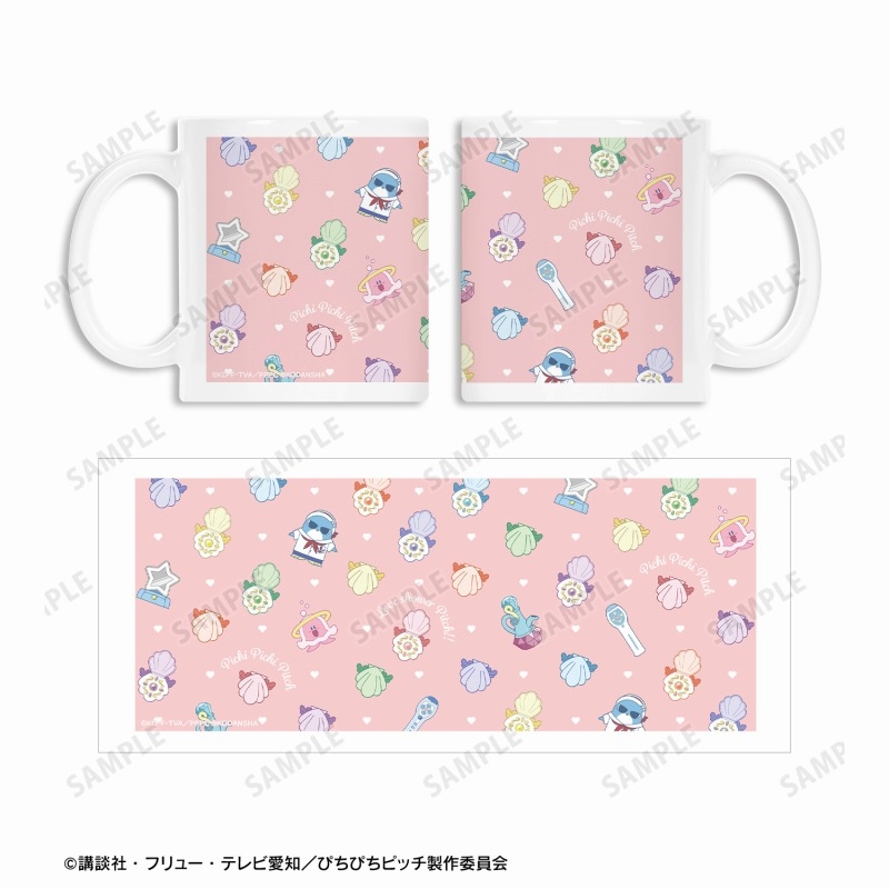 アニメ「ぴちぴちピッチ」 モチーフ柄 マグカップ 画像 4 | AniSmile