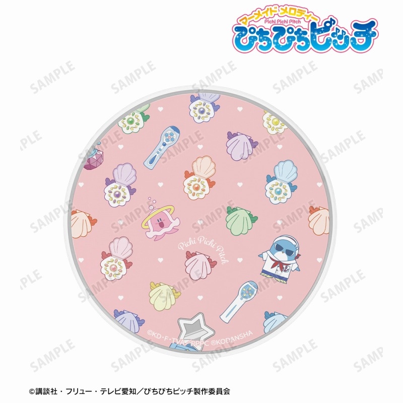 アニメ「ぴちぴちピッチ」 モチーフ柄 サークル型Qi対応充電器 画像 2 | AniSmile