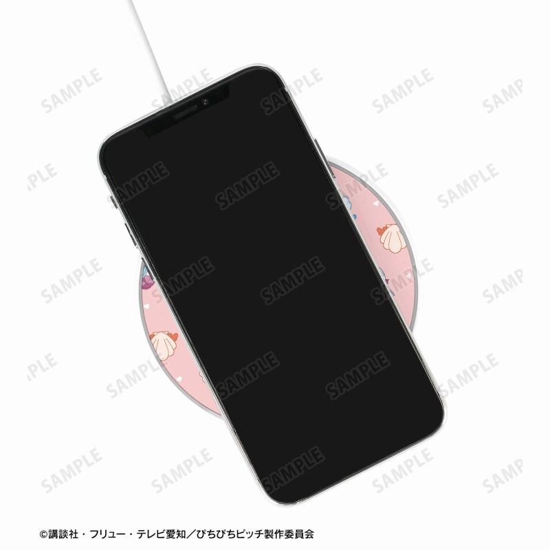 アニメ「ぴちぴちピッチ」 モチーフ柄 サークル型Qi対応充電器 画像 4 | AniSmile