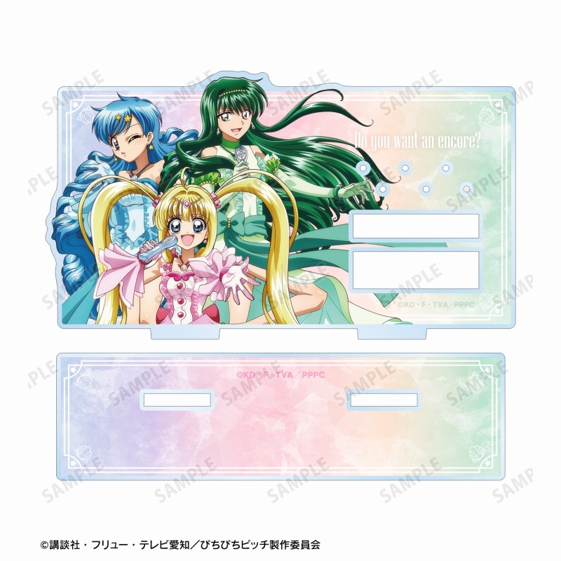 アニメ「ぴちぴちピッチ」 描き下ろしイラスト 20th Anniversary ver. アクリルアクセサリースタンド 画像 3 | AniSmile