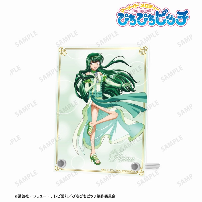 アニメ「ぴちぴちピッチ」 描き下ろしイラスト 洞院 リナ 20th Anniversary ver. A6アクリルパネル 画像 2 | AniSmile