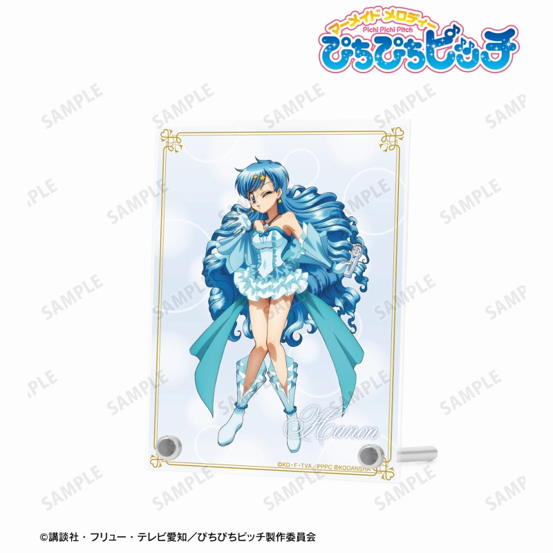 アニメ「ぴちぴちピッチ」 描き下ろしイラスト 宝生 波音 20th Anniversary ver. A6アクリルパネル 画像 2 | AniSmile