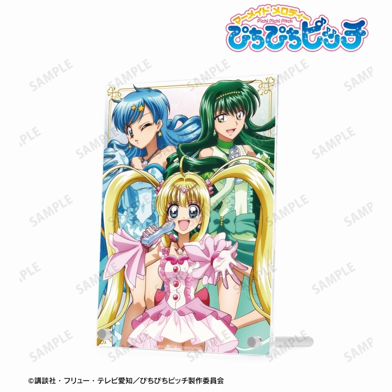 アニメ「ぴちぴちピッチ」 描き下ろしイラスト 集合 20th Anniversary ver. A5アクリルパネル 画像 2 | AniSmile