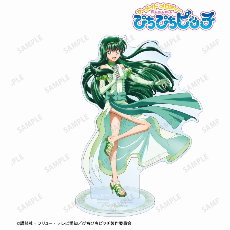 アニメ「ぴちぴちピッチ」 描き下ろしイラスト 洞院 リナ 20th Anniversary ver. 特大アクリルスタンド 画像 2 | AniSmile