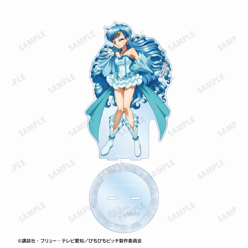 アニメ「ぴちぴちピッチ」 描き下ろしイラスト 宝生 波音 20th Anniversary ver. 特大アクリルスタンド 画像 3 | AniSmile