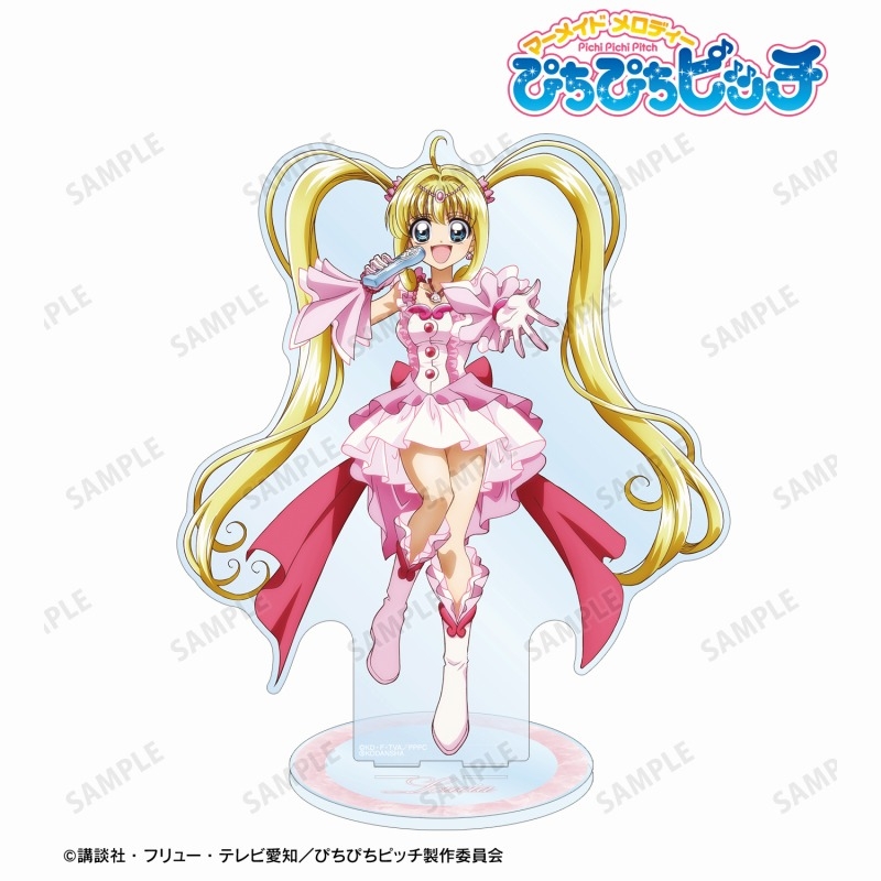 アニメ「ぴちぴちピッチ」 描き下ろしイラスト 七海 るちあ 20th Anniversary ver. 特大アクリルスタンド 画像 2 | AniSmile