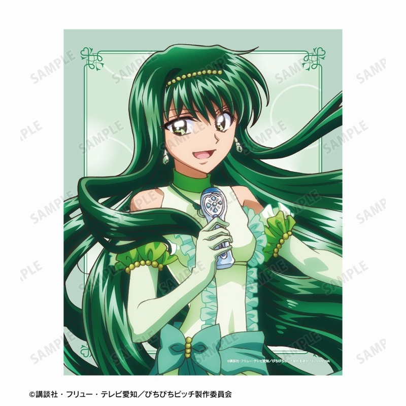 アニメ「ぴちぴちピッチ」 描き下ろしイラスト 洞院 リナ 20th Anniversary ver. キャンバスボード 画像 3 | AniSmile