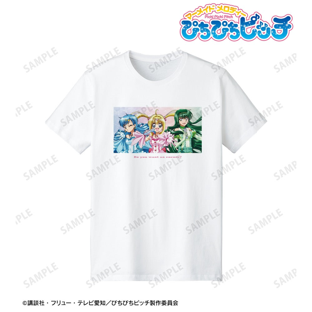 アニメ「ぴちぴちピッチ」 描き下ろしイラスト 20th Anniversary ver. Tシャツメンズ(サイズ/S) 画像 2 | AniSmile