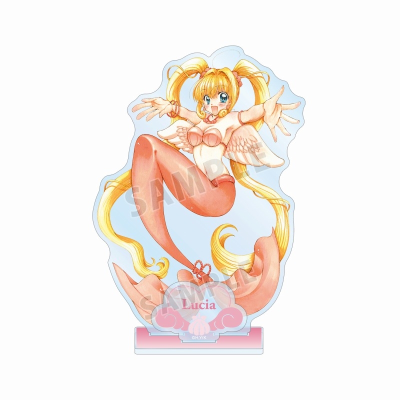 ぴちぴちピッチ 花森ぴんく先生 描き下ろし 七海 るちあ 羽を纏ったマーメイドver. パーツ付きBIGアクリルスタンド - 公式商品画像 | AniSmile