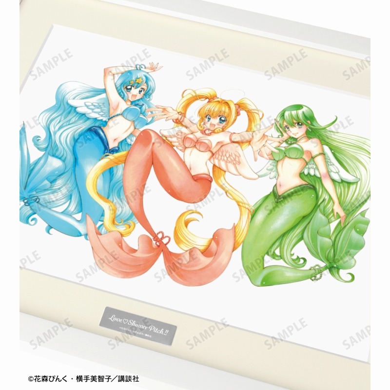ぴちぴちピッチ 花森ぴんく先生 描き下ろし 集合 羽を纏ったマーメイドver. キャラファイングラフ 画像 3 | AniSmile
