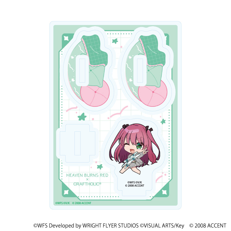アクリルスタンドプレート「ヘブンバーンズレッド」04/白河ユイナ(ミニキャライラスト) 画像 3 | AniSmile