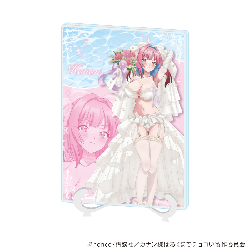 アクリルアートボード(A5サイズ)「TVアニメ『カナン様はあくまでチョロい』」01/高潔カナン 水着ウェディングver.(描き下ろしイラスト) - 公式商品画像 | AniSmile