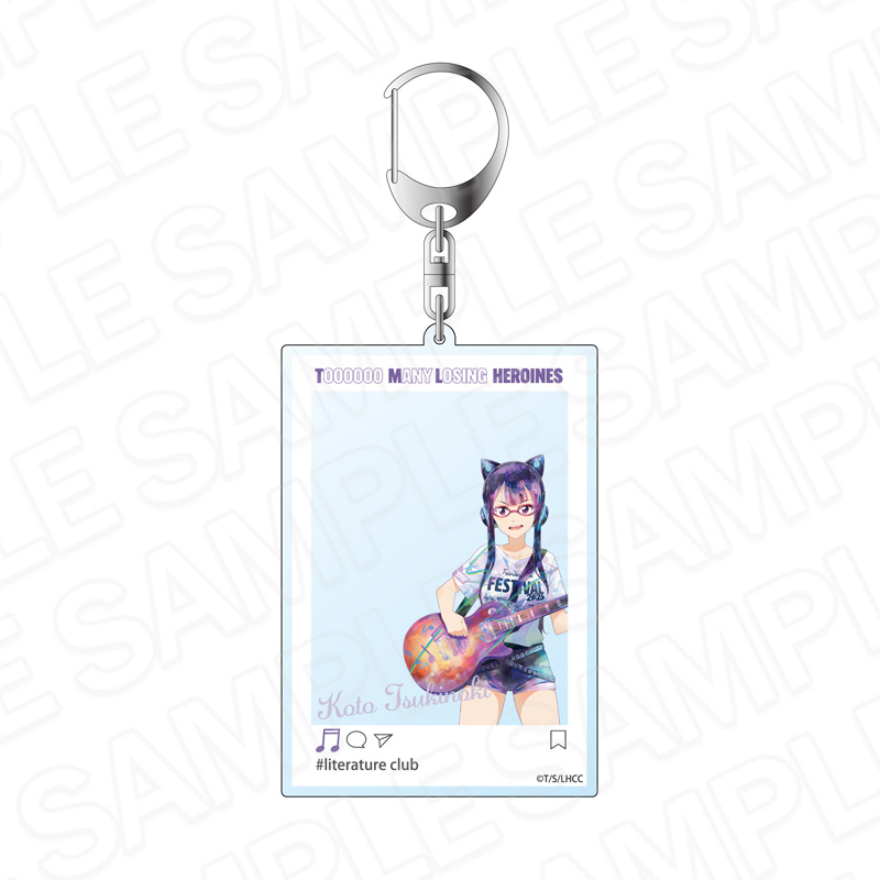 負けヒロインが多すぎる! SNS風アクリルキーホルダー PALE TONE series 月之木古都 TSUWABUKI FES ver. - 公式商品画像 | AniSmile