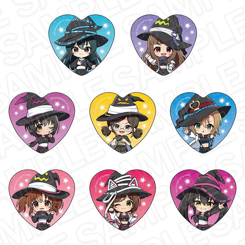 アイドルマスター シンデレラガールズ ハート型カンバッジ(ランダム) サイバーウィッチ ミニキャラ ver. - 公式商品画像 | AniSmile