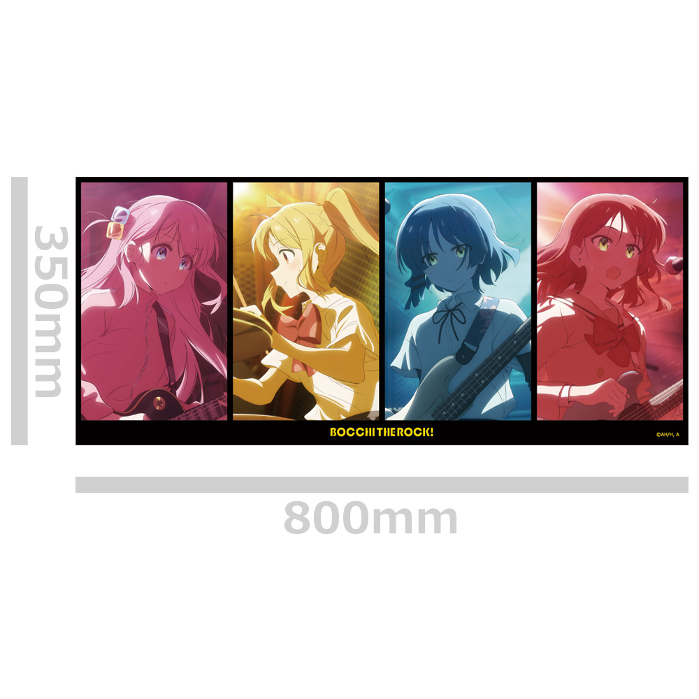 ぼっち・ざ・ろっく! 綿スポーツタオル ひとり&虹夏&リョウ&郁代 画像 2 | AniSmile